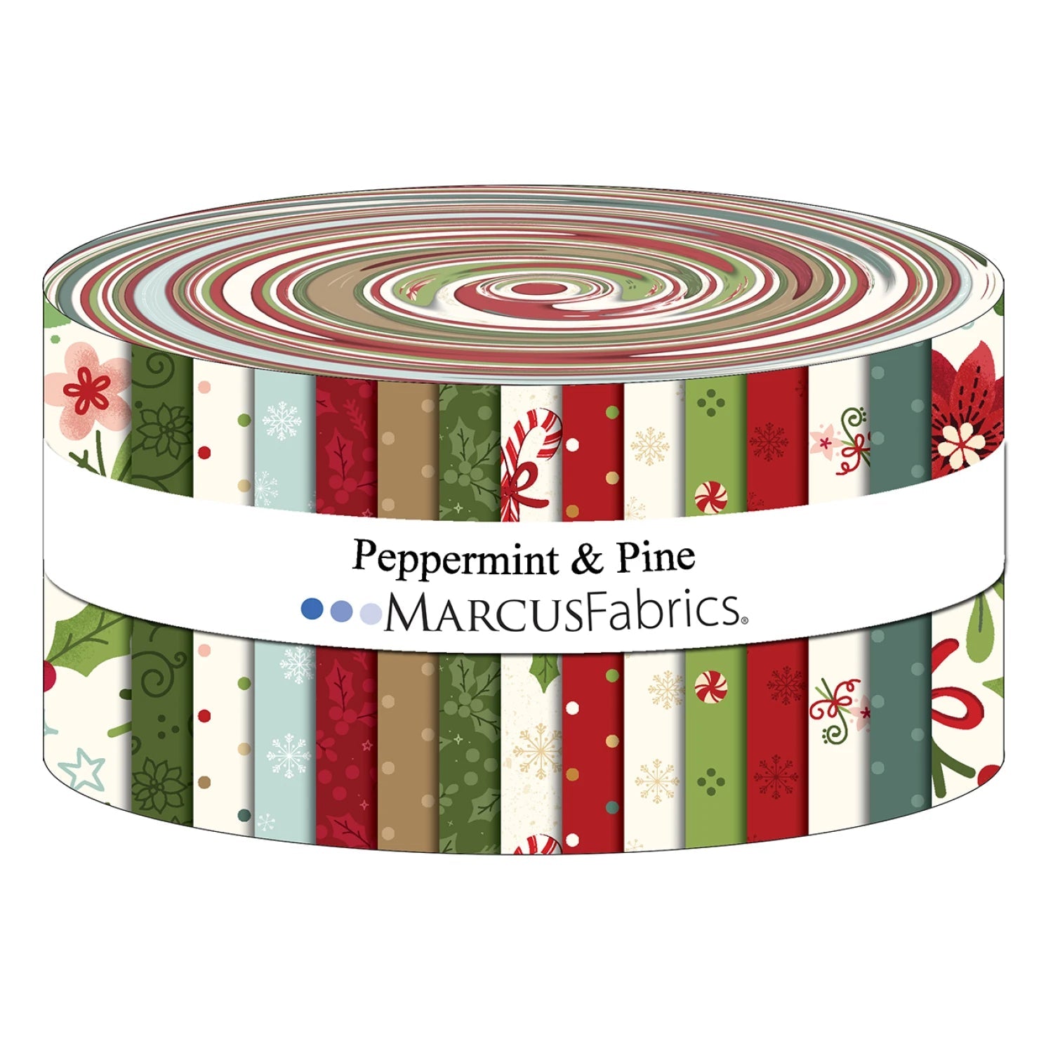 Peppermint & Pine | 2.5in Strips 40pcs (ST182-0006) - Maple Leaf Quilting Company Ltd.