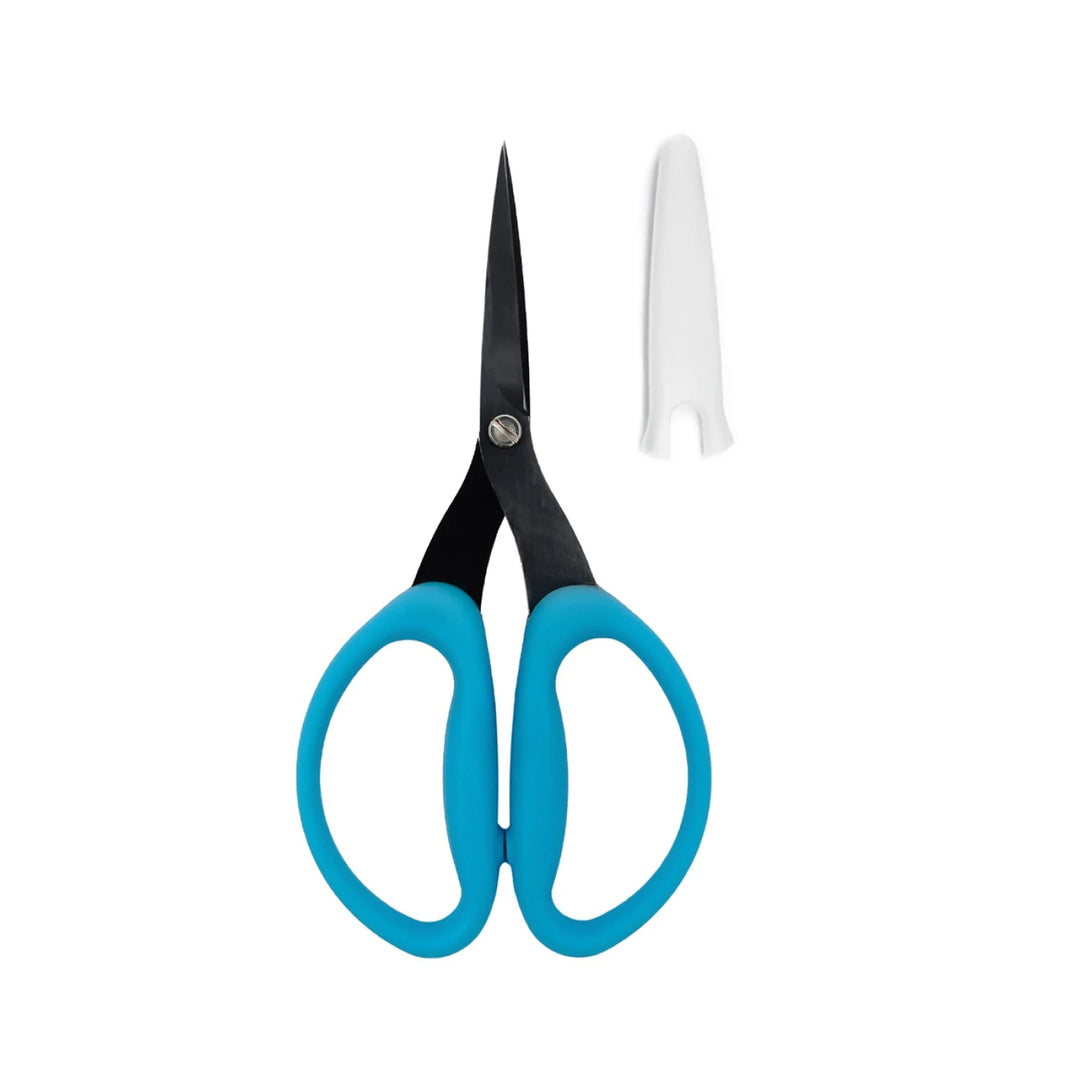 Perfect Scissors Blue 6" Medium Micro - Serrated Non - slip Blade (KKBPSM) - Maple Leaf Quilting Company Ltd.