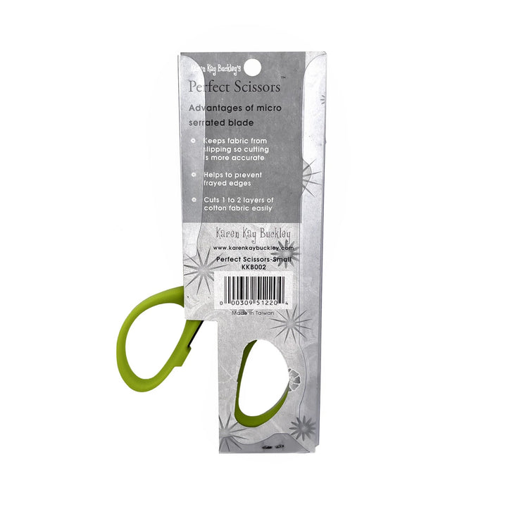 Perfect Scissors Green 4 - 3/16" Small Micro - Serrated Non - Slip Blade (KKBPSS) - Maple Leaf Quilting Company Ltd.