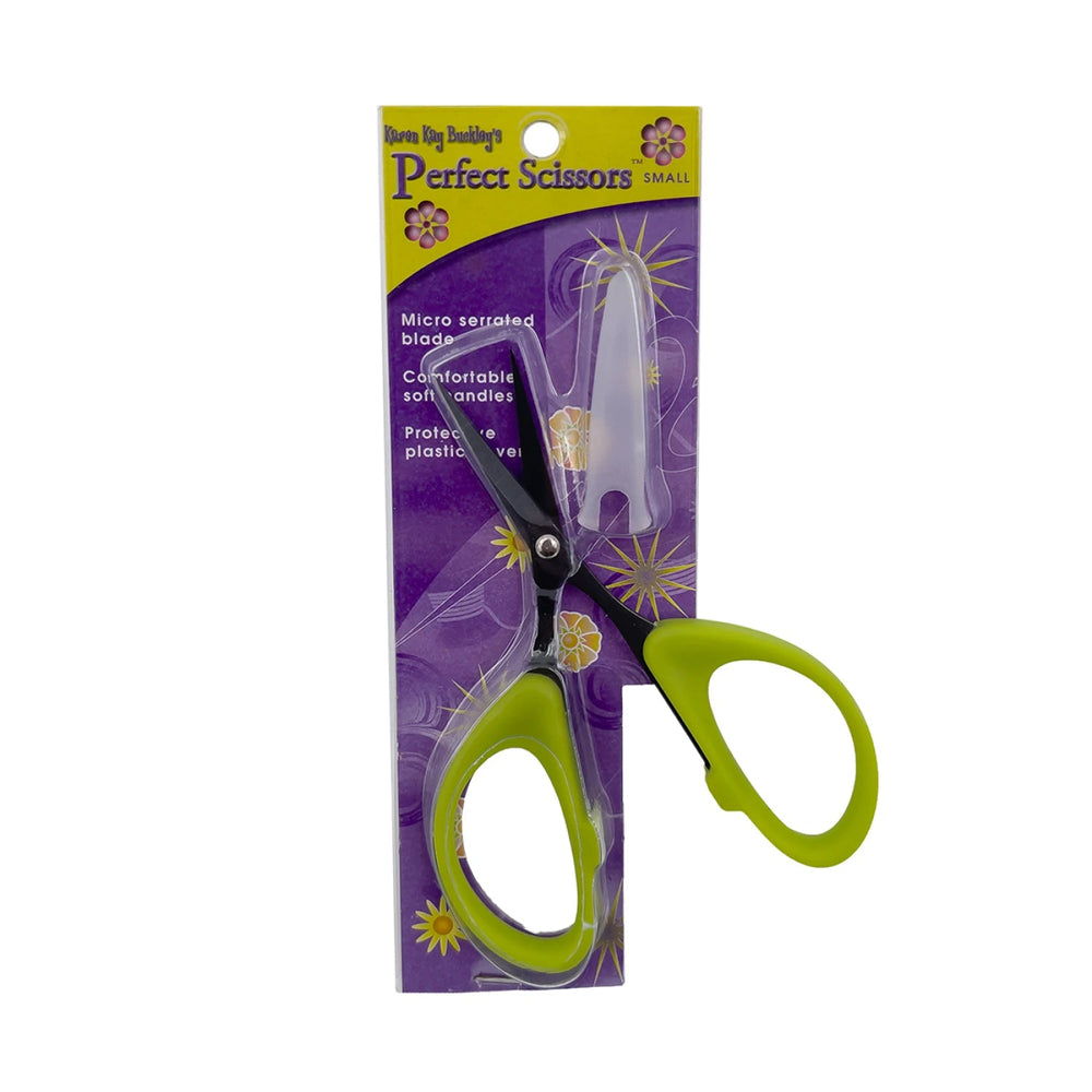 Perfect Scissors Green 4 - 3/16" Small Micro - Serrated Non - Slip Blade (KKBPSS) - Maple Leaf Quilting Company Ltd.