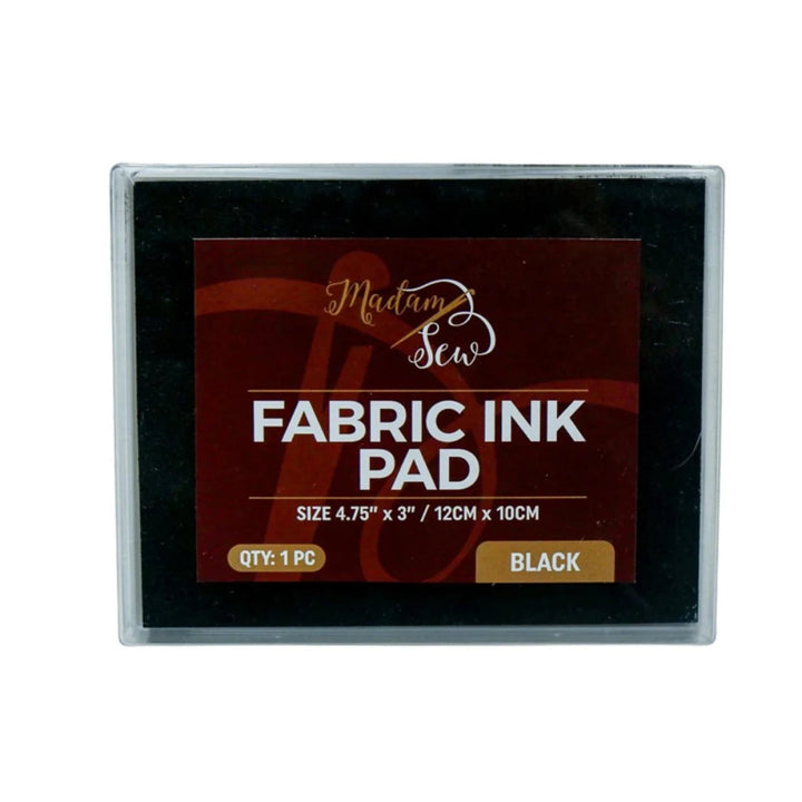 Permanent Fabric Ink Pad Black (IMS - NKP - BLK) - Maple Leaf Quilting Company Ltd.
