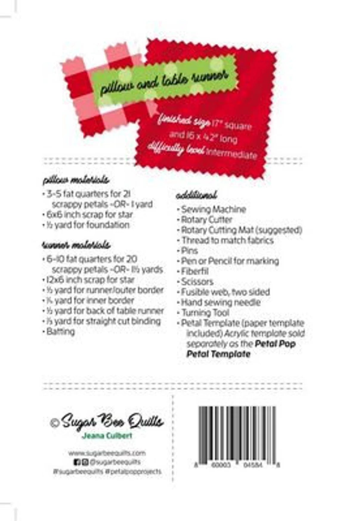 Petal Pop Christmas Tree Pattern by Sugar Bee Quilts (SBQ06) - Maple Leaf Quilting Company Ltd.