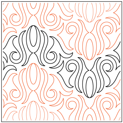 Phantasm – 10” Paper Pantograph - Maple Leaf Quilting Company Ltd.