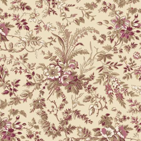 Pink Flowery Branches 108" Cotton (QB601323D - PINK) – Sold in UNITS of ¼ metre - Maple Leaf Quilting Company Ltd.
