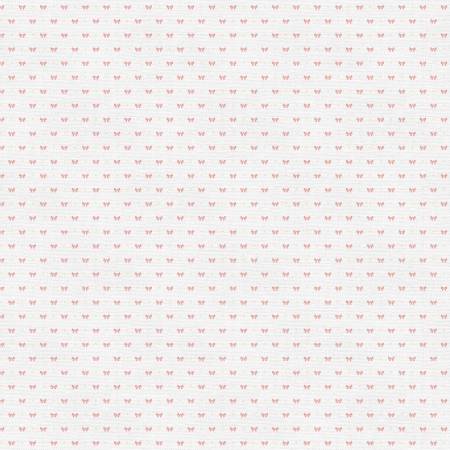 Pink on White Bows 118" Cotton (183 - 25273) – Sold in UNITS of ¼ metre - Maple Leaf Quilting Company Ltd.