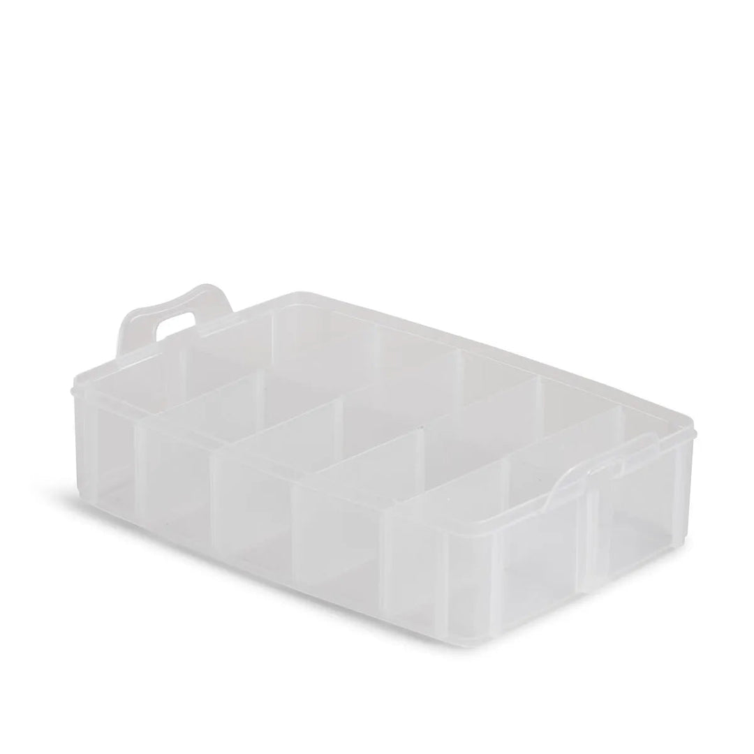 Plastic Carrying Case Organizer - Fits 10 x Glide 1000m spools - Maple Leaf Quilting Company Ltd.