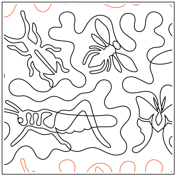 Pocket Full of Bugs – 12” Paper Pantograph