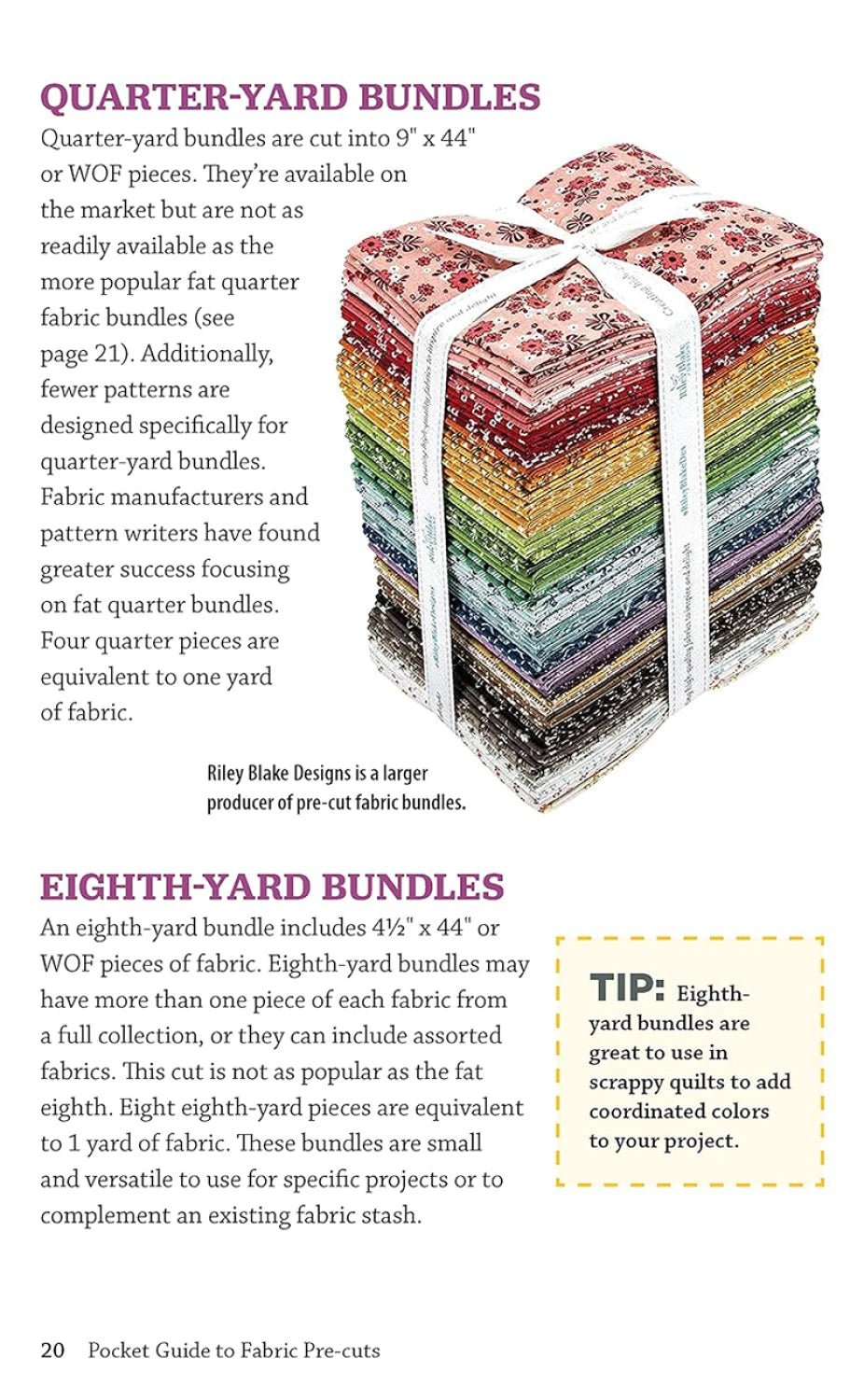 Pocket Guide to Fabric Pre - Cuts (L0291P) - Maple Leaf Quilting Company Ltd.