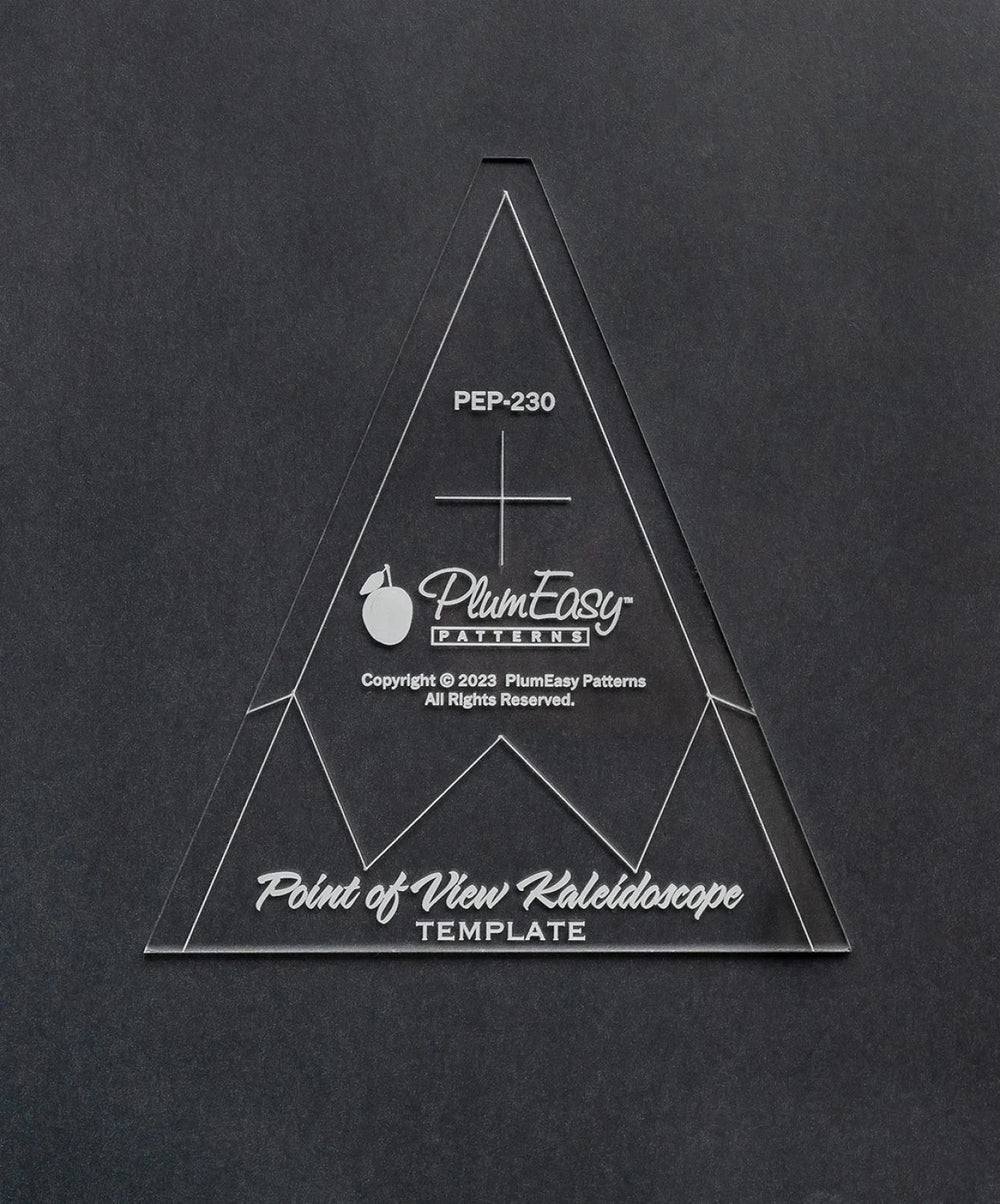 Point of View Kaleidoscope Acrylic Template (PEP - 230) - Maple Leaf Quilting Company Ltd.