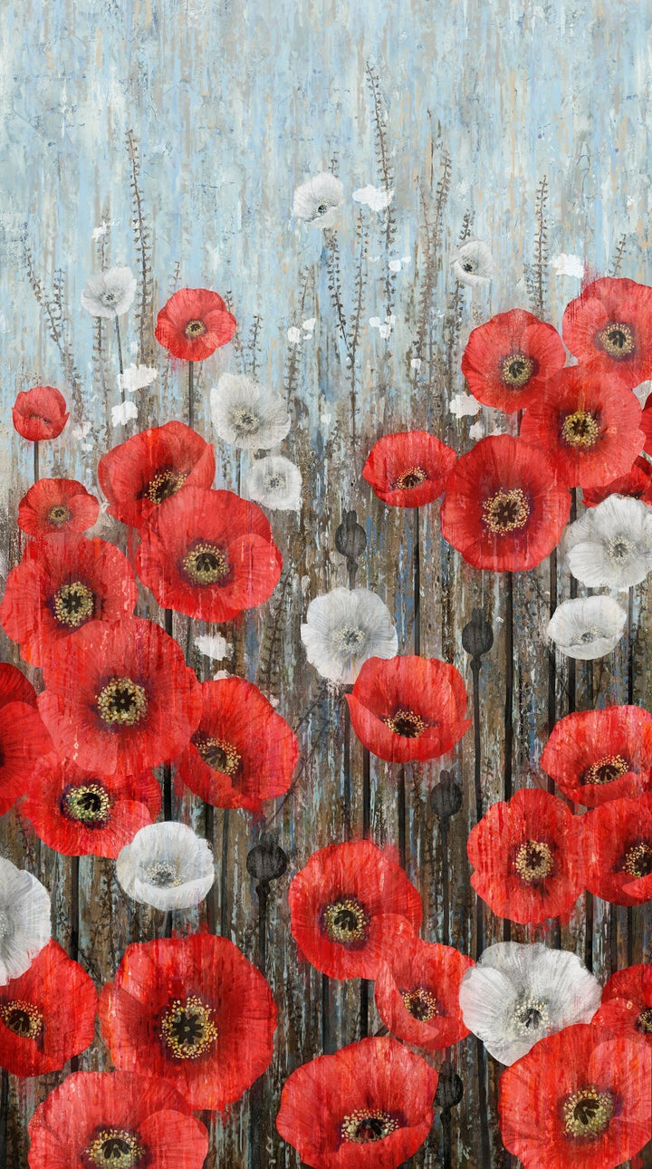 Poppy Panel - Poppy Meadow 24" x 43" Panel (DP29085 - 97) - Maple Leaf Quilting Company Ltd.