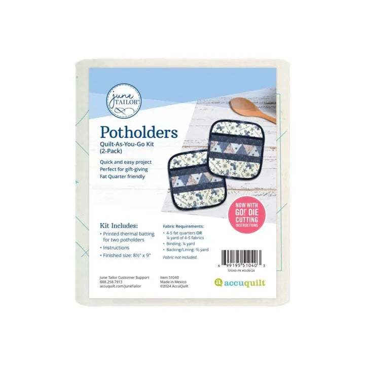 Potholders Quilt-As-You-Go Kit (2-Pack)