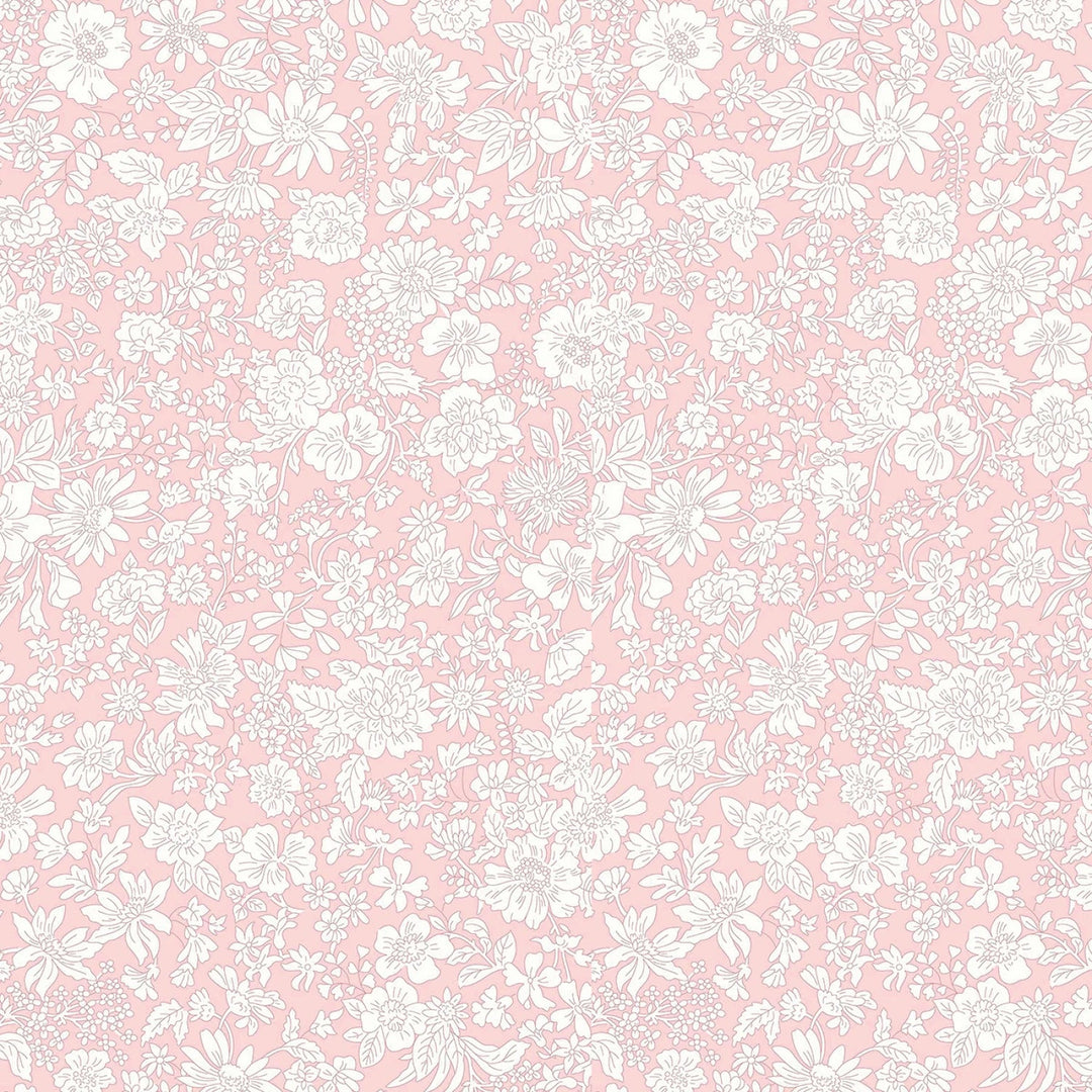 Powder Rose - London Bouquet by Liberty Fabrics Collection - Emily Blossom | 108" Cotton (0166W7406A) – Sold in UNITS of ¼ metre - Maple Leaf Quilting Company Ltd.
