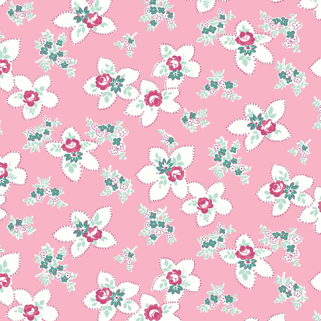 Precious Petites By Gerri Robinson 108" Cotton (WB15838R - PINK) – Sold in UNITS of ¼ metre - Maple Leaf Quilting Company Ltd.