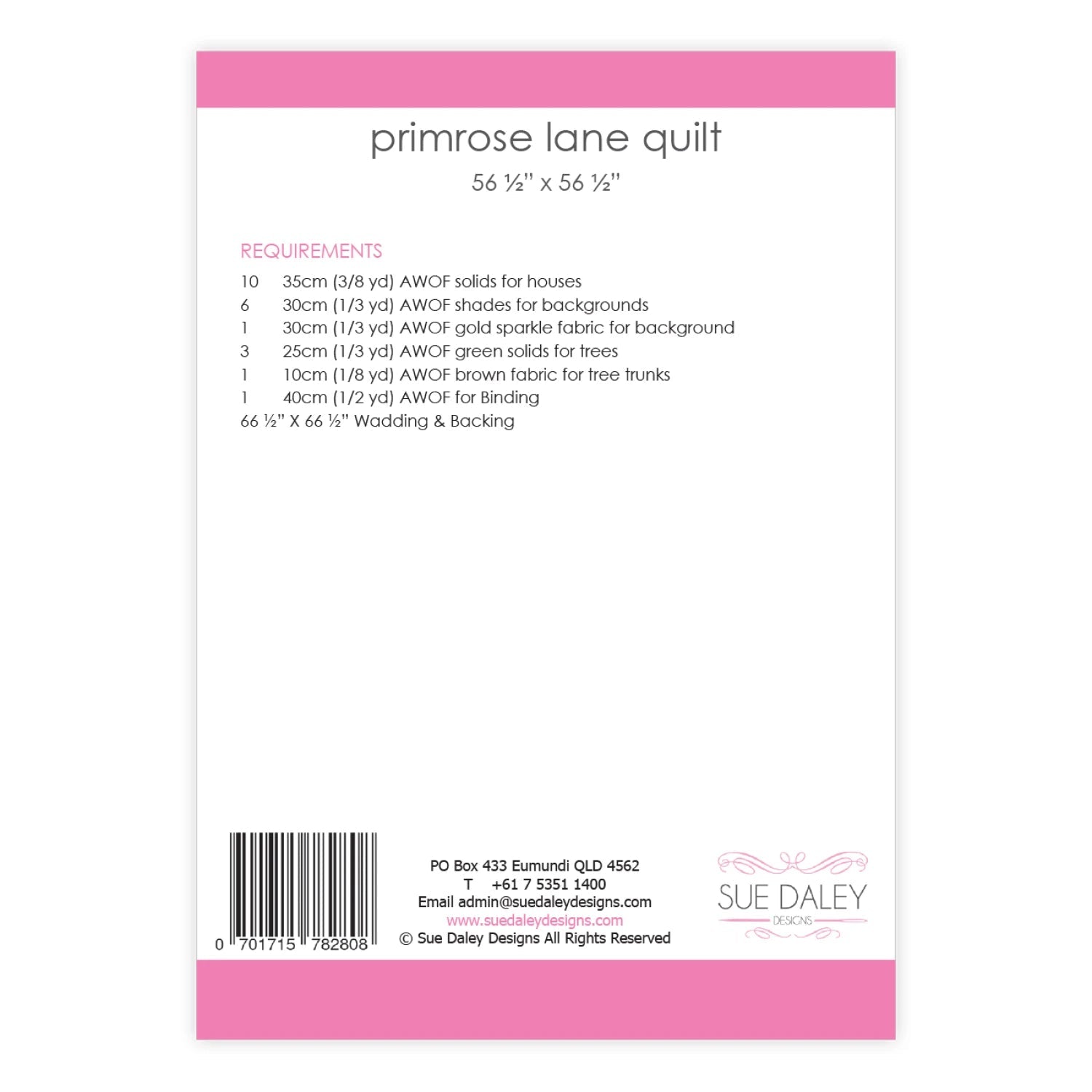 Primrose Lane Quilt Pattern (PSD - PRIMROSE) - Maple Leaf Quilting Company Ltd.