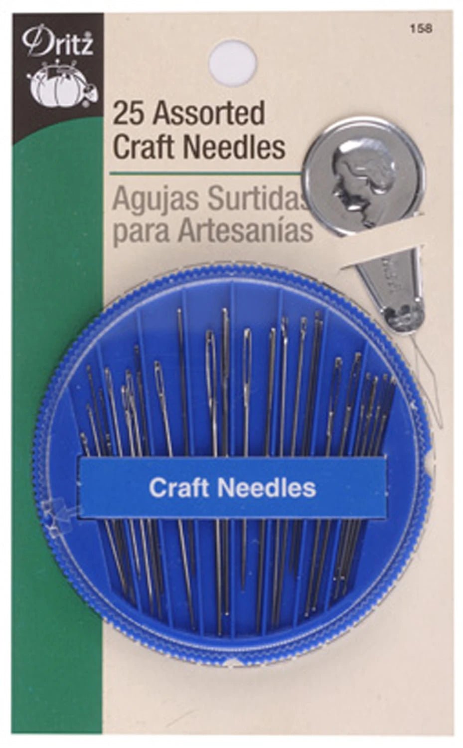 Prym Dritz Assorted Craft Needles in Dispenser 25ct (158) - Maple Leaf Quilting Company Ltd.
