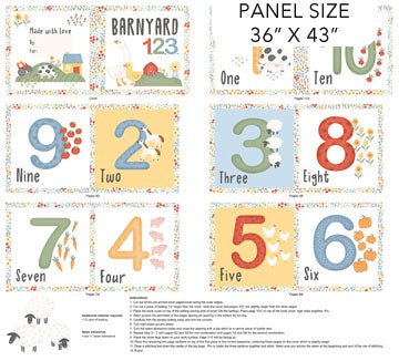 Quack Quack Moo - Northcott - 36" x 43" Panel (DP27813 - 10) - Maple Leaf Quilting Company Ltd.