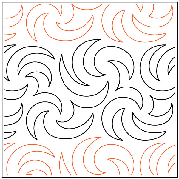 Quilt Jam'n – 6.5” Paper Pantograph - Maple Leaf Quilting Company Ltd.