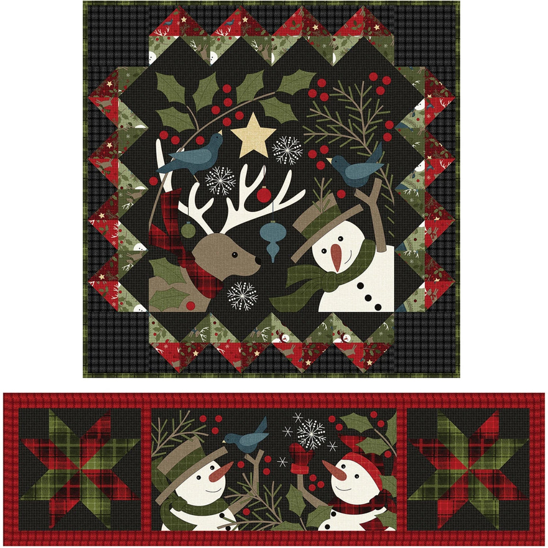 Quilt Kit Holly Jolly Flannel (KIT - MASHOJF) - Maple Leaf Quilting Company Ltd.
