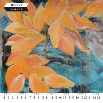 Rain Showers - Multi Flower | 43/44" Cotton (40133 - 44) - Sold in UNITS of ¼ metre - Maple Leaf Quilting Company Ltd.