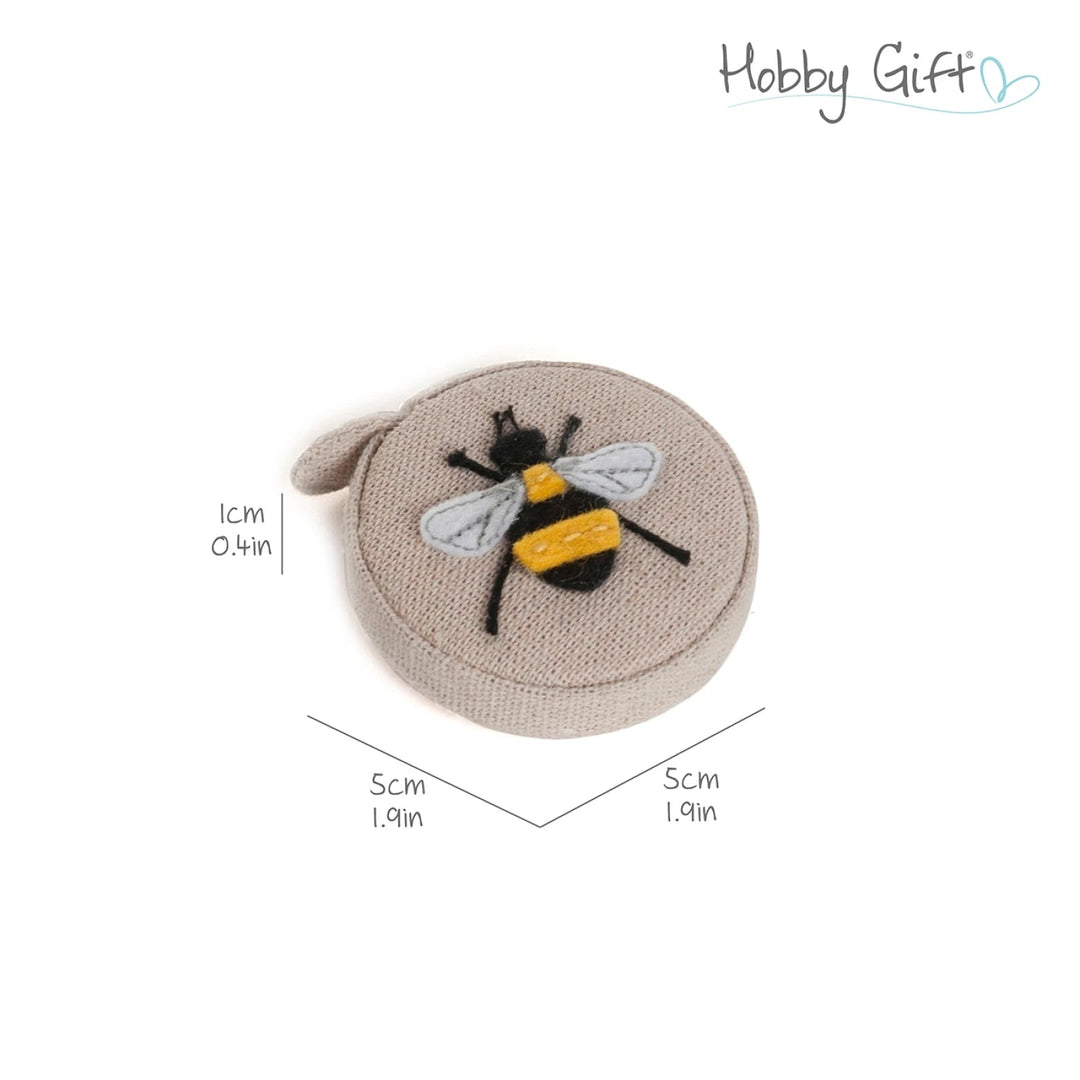 Rectractable 60in Tape Measure Linen Bee (TK23 - 347) - Maple Leaf Quilting Company Ltd.