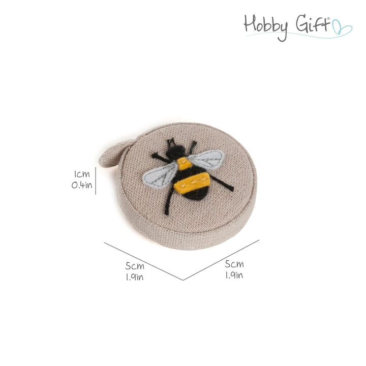 Rectractable 60in Tape Measure Linen Bee (TK23 - 347) - Maple Leaf Quilting Company Ltd.