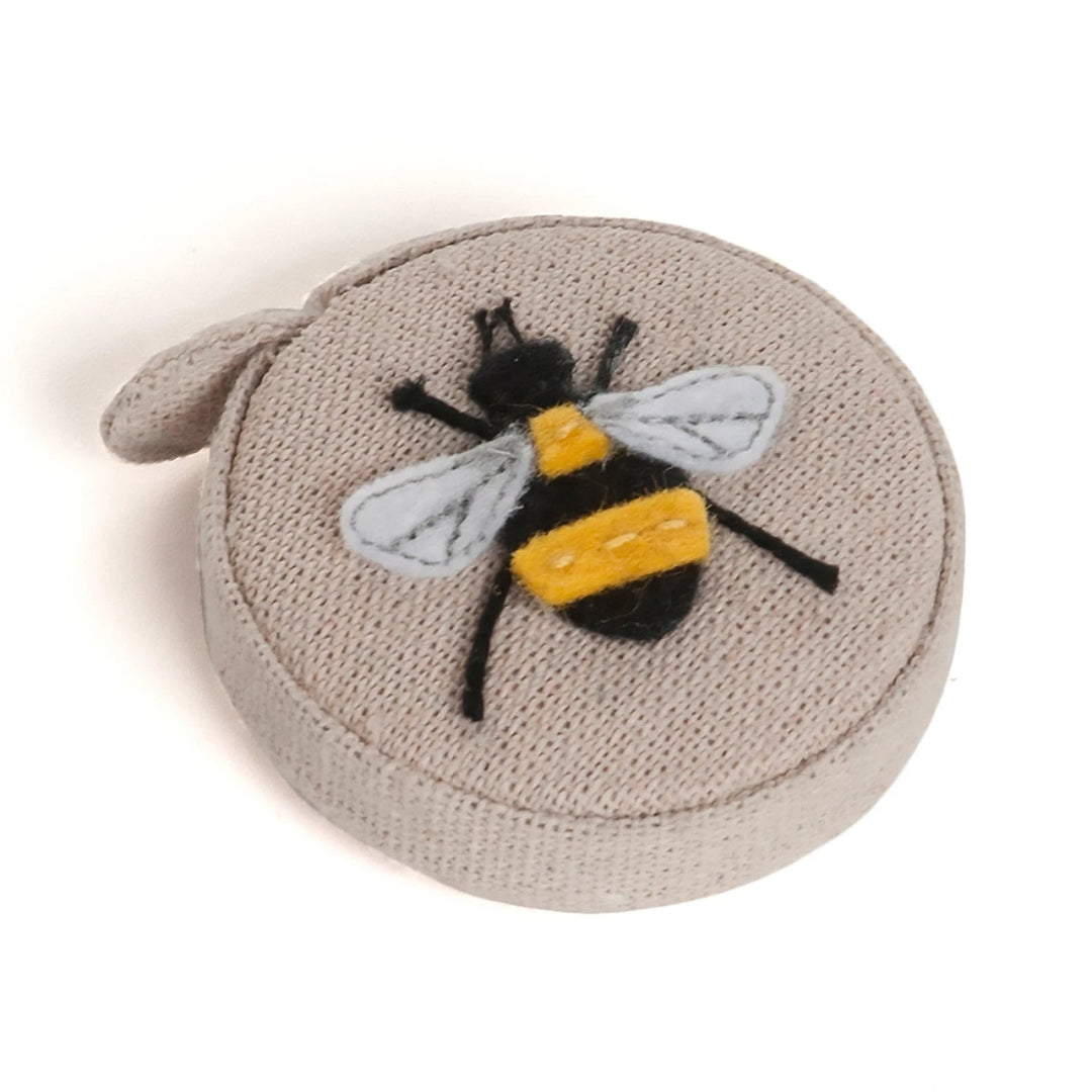 Rectractable 60in Tape Measure Linen Bee (TK23 - 347) - Maple Leaf Quilting Company Ltd.