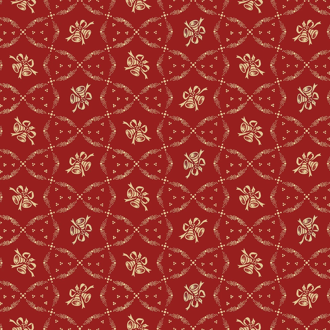 Red Bells 44” - (R111331D - RED) – Sold in UNITS of ¼ metre - Maple Leaf Quilting Company Ltd.