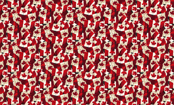 Red Cream - Flags | 43/44" Cotton (29021 - 24) - Sold in UNITS of ¼ metre - Maple Leaf Quilting Company Ltd.
