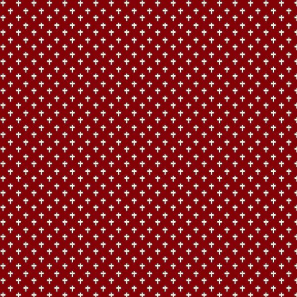 Red Crosses 44” - (R311351D - RED) – Sold in UNITS of ¼ metre - Maple Leaf Quilting Company Ltd.