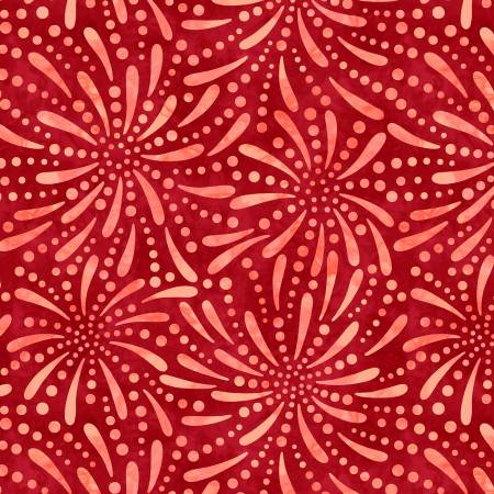 Red Fireworks 108" Cotton (2090 - 333) - Sold in UNITS of 1/4 metre - Maple Leaf Quilting Company Ltd.