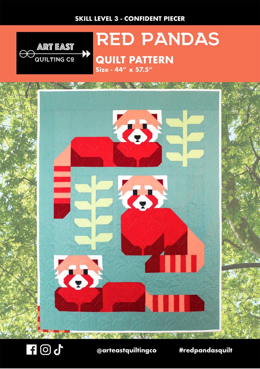 Red Pandas (AERP0322) - Maple Leaf Quilting Company Ltd.