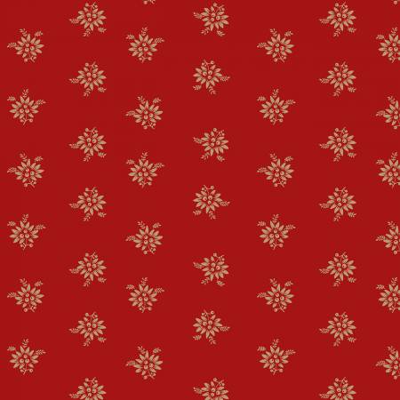 Red Pretty Posie 44” - (R311349D - RED) – Sold in UNITS of ¼ metre - Maple Leaf Quilting Company Ltd.