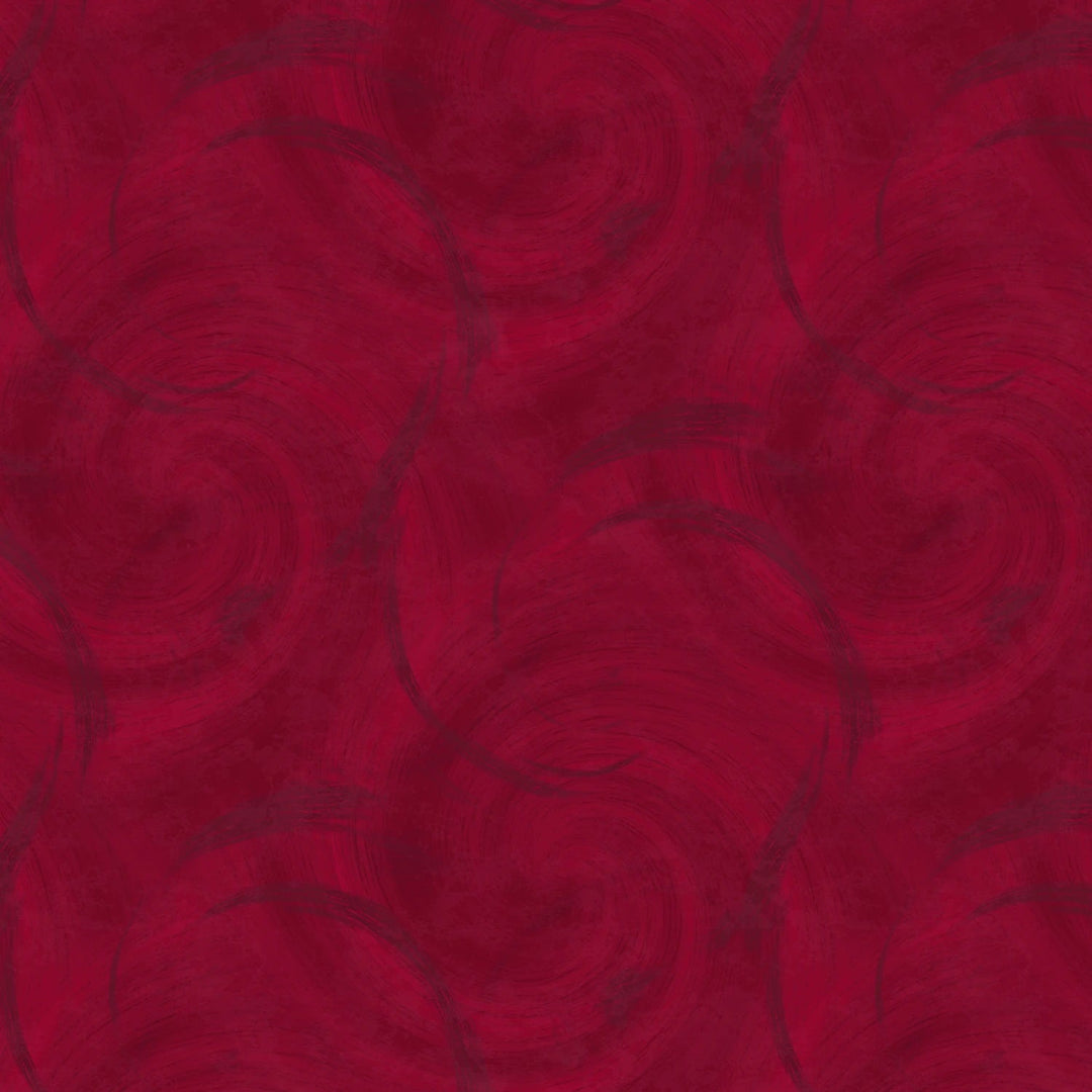 Red Quasi Circle Texture 108” Flannel (BQ3995F - 85) - Sold in UNITS of 1/4 metre - Maple Leaf Quilting Company Ltd.