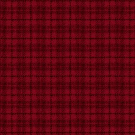Red Woolies Flannel - 44" Wide (F18502M - R) - Maple Leaf Quilting Company Ltd.