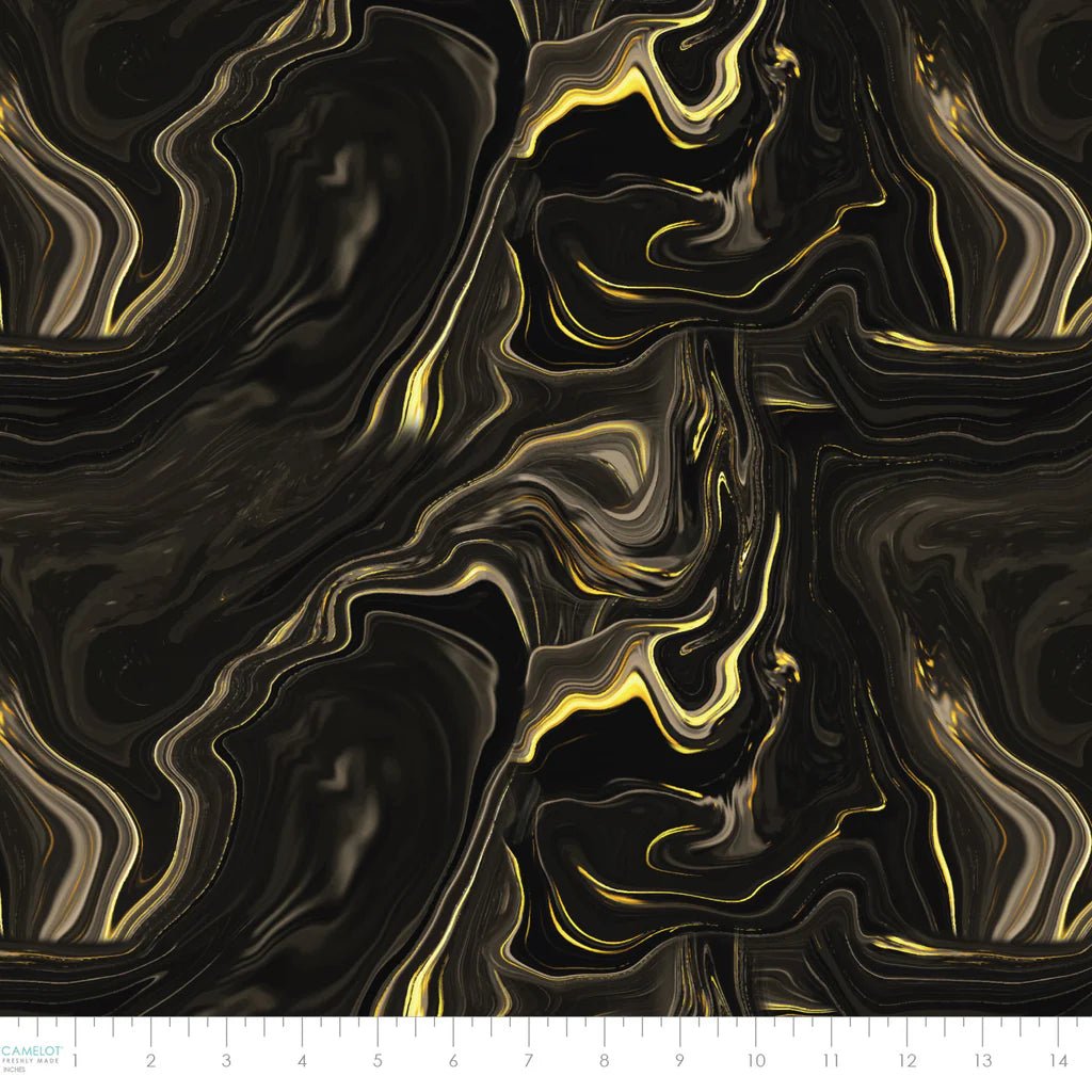 Ripples Metallic Ink 44” (21240902L - 01) – Sold in UNITS of ¼ metre - Maple Leaf Quilting Company Ltd.