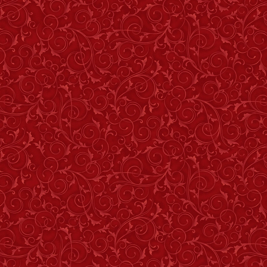 Ruby Swirls & Twirls by Tango Twist Design Collection | 108" Cotton (BQ4221 - 88) – Sold in UNITS of ¼ metre - Maple Leaf Quilting Company Ltd.