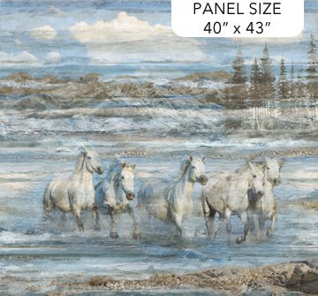 Running Free by Deborah Edwards - 40" x 43" Panel (DP28586 - 42) - Maple Leaf Quilting Company Ltd.