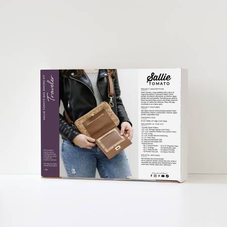 Sallie Tomato Bag Making Kit - Traveler Postage Stamp Full Kit - Maple Leaf Quilting Company Ltd.