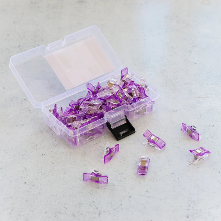 Sallie Tomato Sewing Clips - Purple (50pk) - Maple Leaf Quilting Company Ltd.