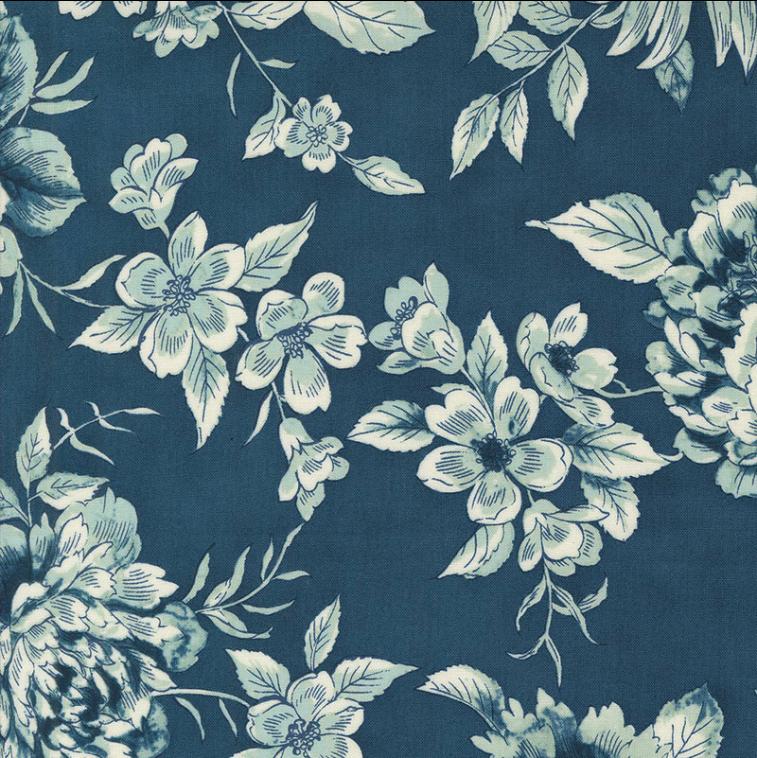 Sandalwood By 3 Sisters for Moda - Indigo 108” Cotton (5108019 - 14) - Sold in UNITS of 1/4 metre - Maple Leaf Quilting Company Ltd.