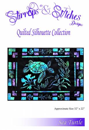 Sea Turtle Laser Cut Silhouette Quilt Kit - Maple Leaf Quilting Company Ltd.