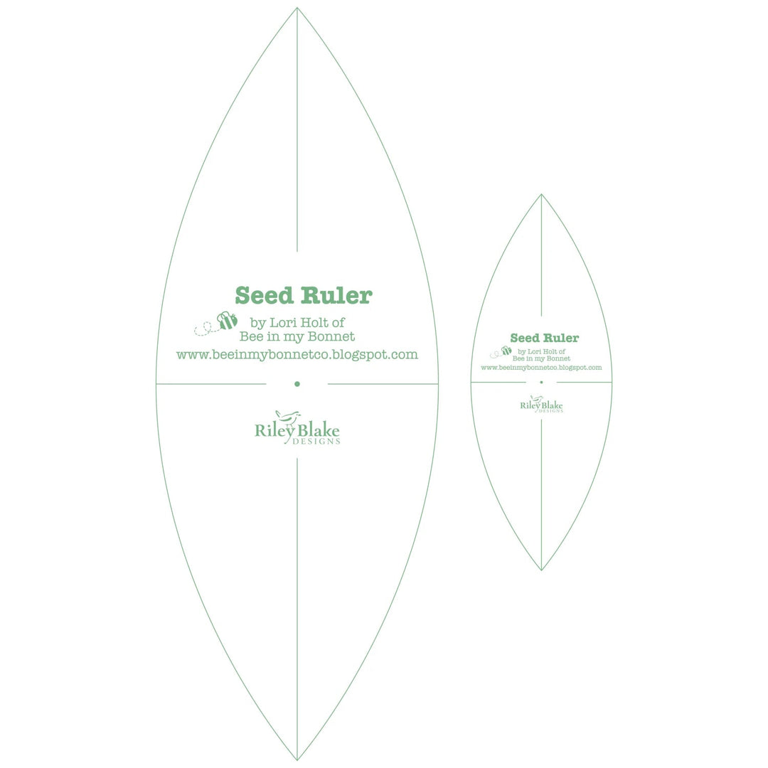 Seed Ruler Set By Lori Holt Of Bee In My Bonnet, 2pcs (ST-18059) - Maple Leaf Quilting Company Ltd.