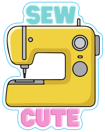 Sew Cute - STICKER - Maple Leaf Quilting Company Ltd.