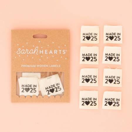 Sew In Organic Cotton Labels - "Made in 2025" - Maple Leaf Quilting Company Ltd.