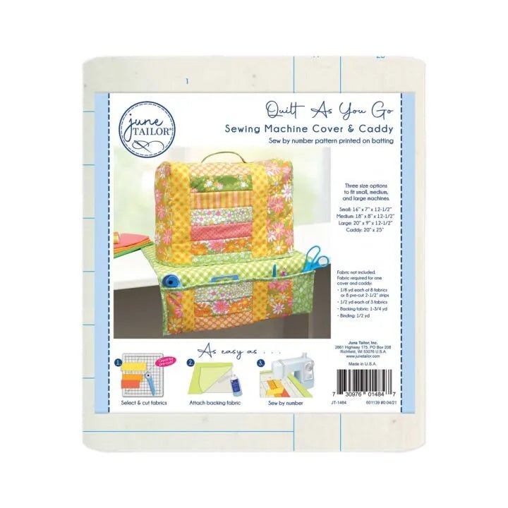 Sewing Machine Cover & Caddy Quilt - As - You - Go Kit - Maple Leaf Quilting Company Ltd.