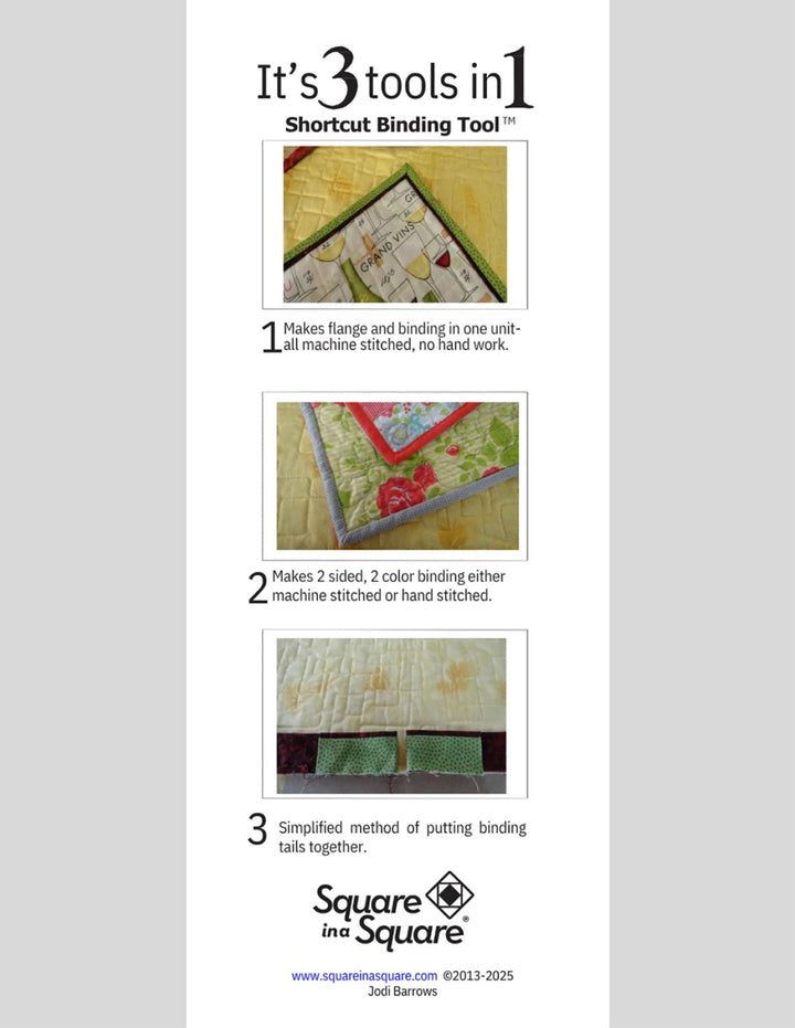 Shortcut Binding Tool (SNS - R11) - Maple Leaf Quilting Company Ltd.