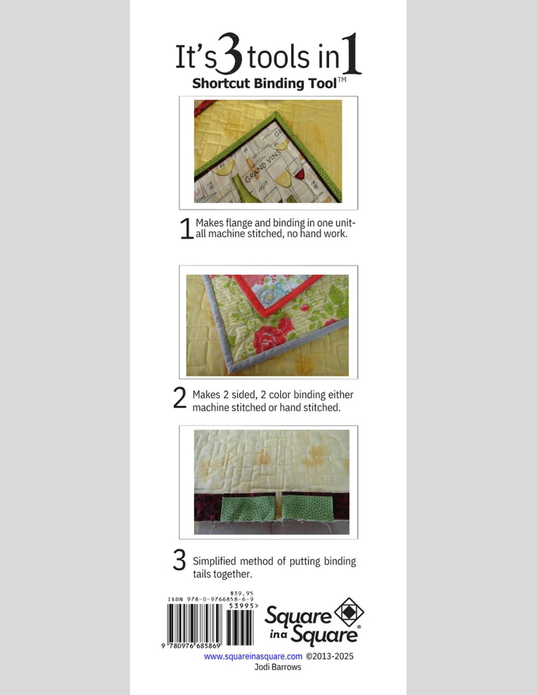Shortcut Binding Tool (SNS - R11) - Maple Leaf Quilting Company Ltd.