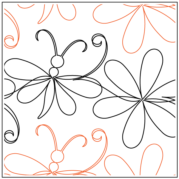 Simple Daisy and Dragonfly – 8.25” Paper Pantograph