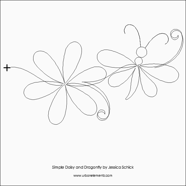 Simple Daisy and Dragonfly – 8.25” Paper Pantograph
