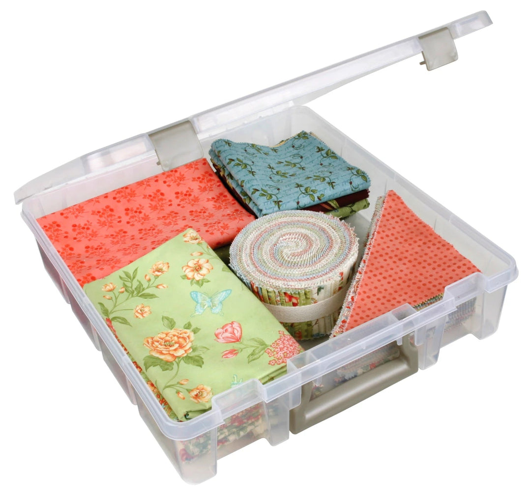 Single Compartment Super Satchel Box - Clear (6955AB) - Maple Leaf Quilting Company Ltd.